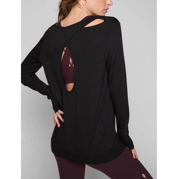Athleta Tops - Athleta Black Coaster Go To Sweatshirt